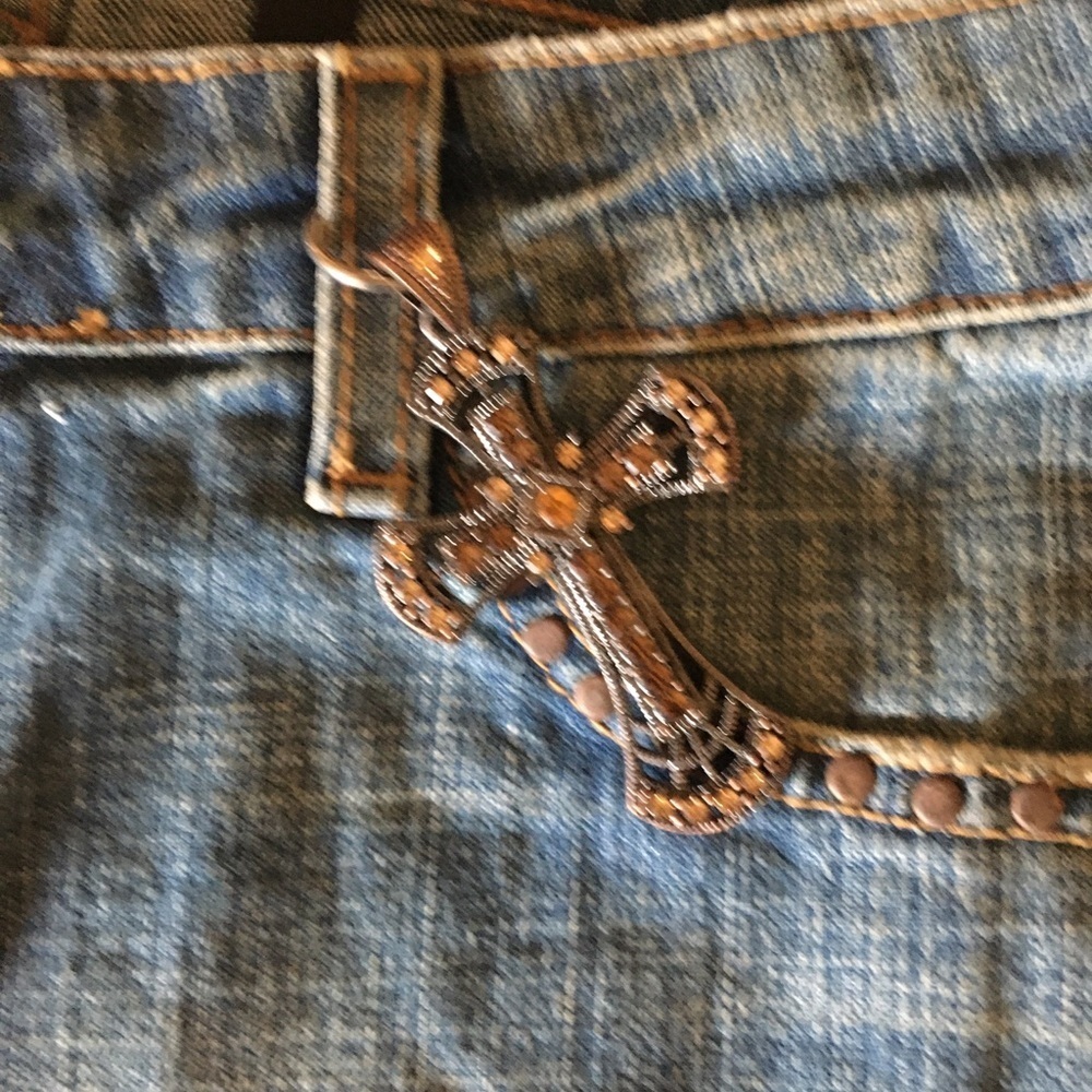 NWT Swarovski & Jewel Streets Ahead Boho Jeans - Picture 4 of 10